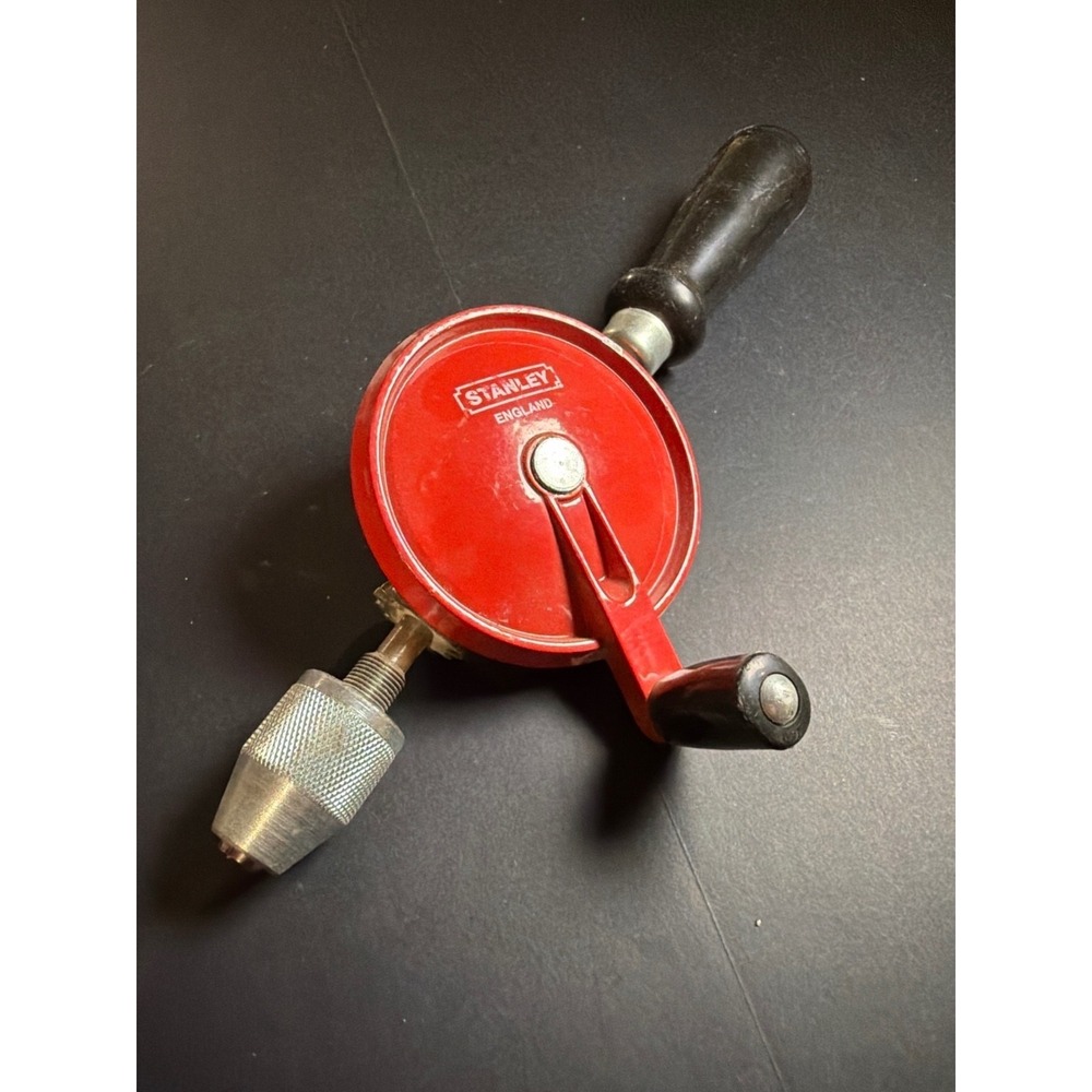 Vintage Stanley BM1 Hand Drill Made in England Eggbeater Drill